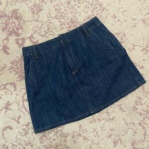 Jcrew denim mini skirt